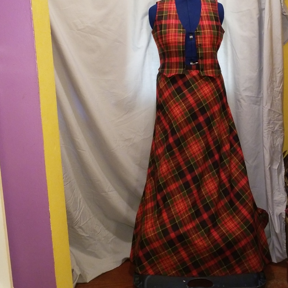 John meyer vest and maxiskirt set-rare